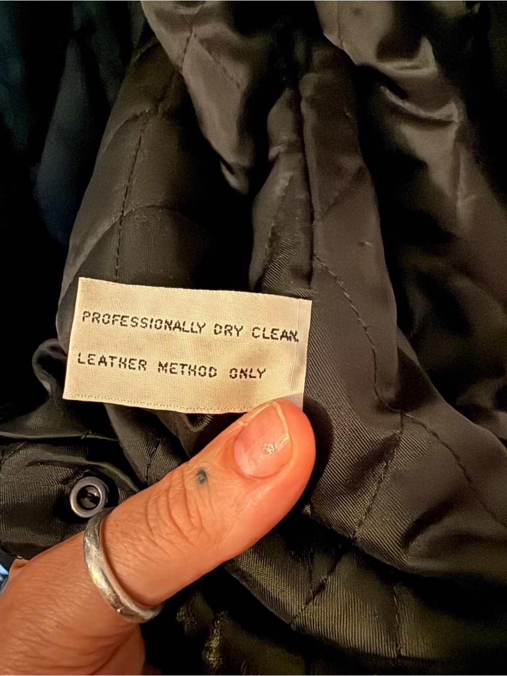 Preston & York Black Genuine Lambskin Leather Coat Jacket Small S Quilted Lining - Picture 5 of 6
